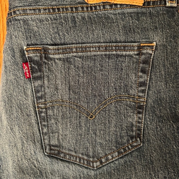 Men’s Y2K button fly Levi’s 501 original fit denim blue jeans pants - Picture 4 of 12